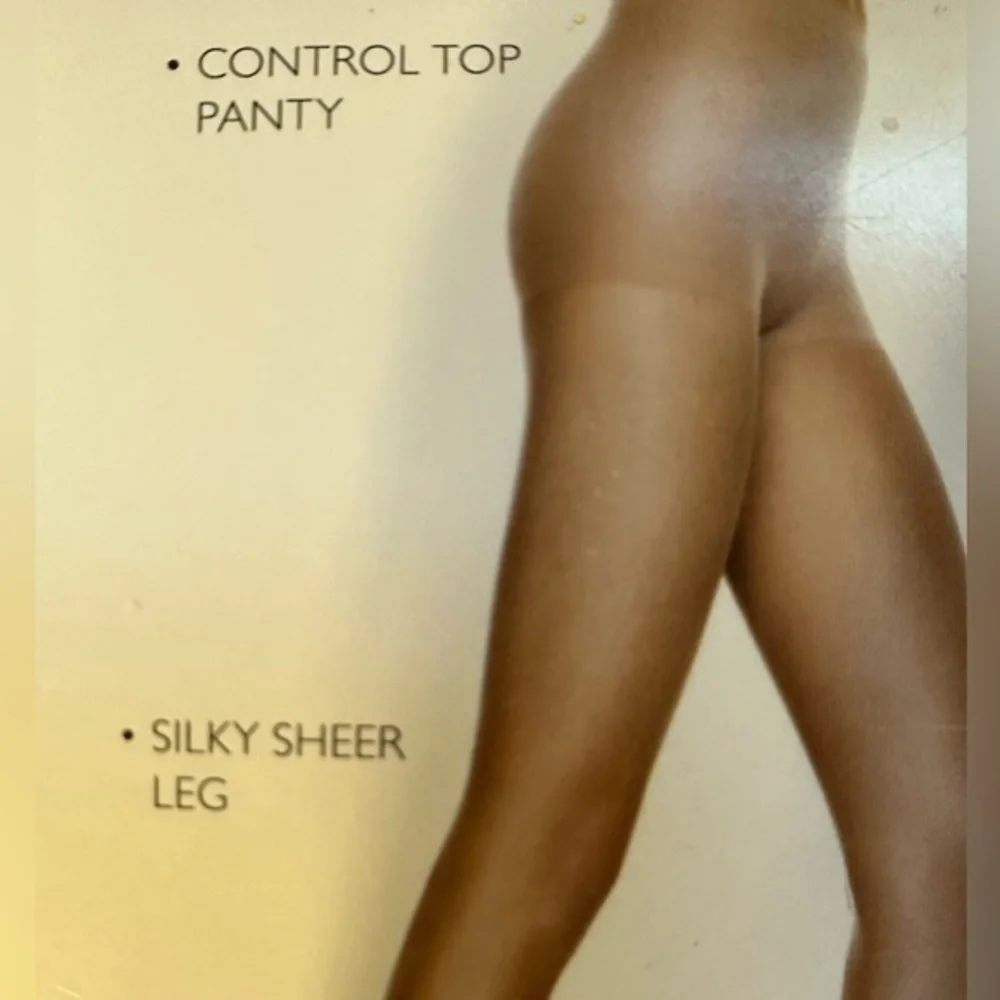 Hanes‎ Silk Reflections Control Top Hosiery Sheer Tor Vintage Style 717 Size EF